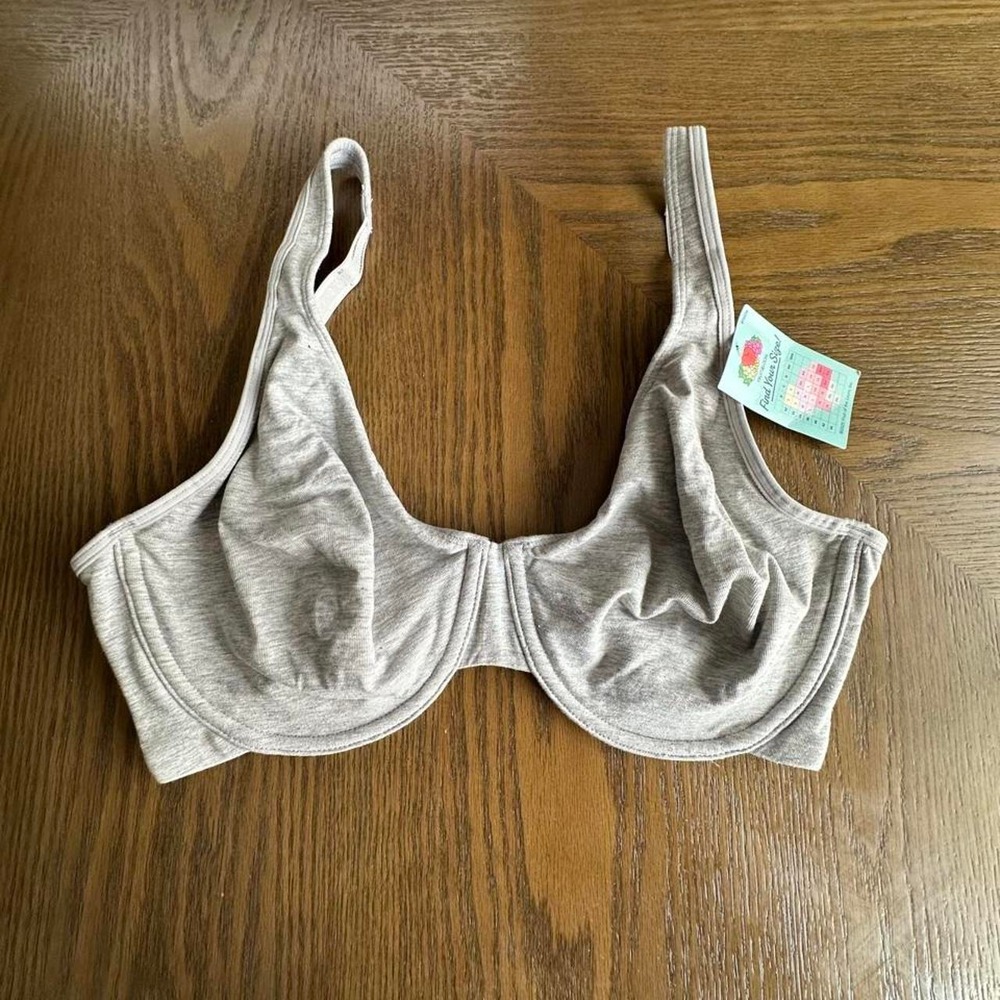 Auden tan lightly lined comfort wire Demi coverage bra 48D